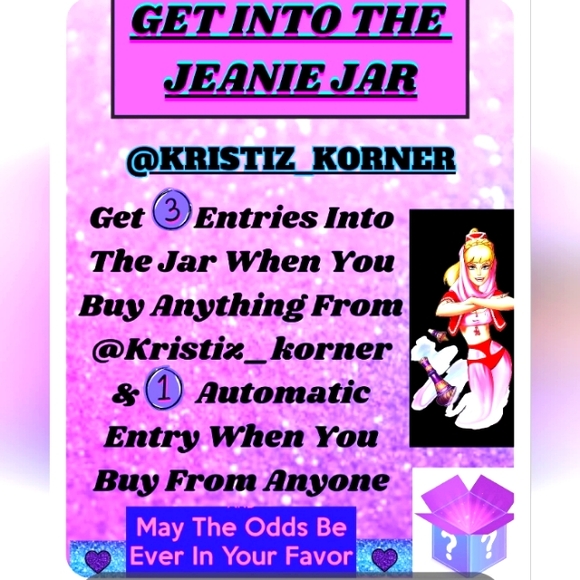 🥰Jeanie Jar🥰❤️‍🔥Customer Appreciation❤️‍Drawing Entry with any Show Purchase - Picture 2 of 2